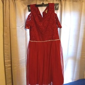 Girls red dress